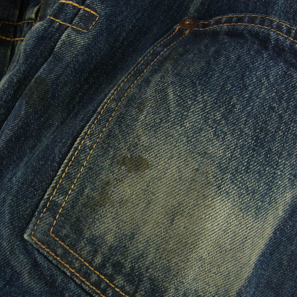 SAINT MICHAEL セントマイケル 24SS SM-YS8-0000-C72 DENIM JACKET FIRST 1st ヴィンテージ加工 berberjin ベルベルジン ファースト Gジャン デニム ジャケット インディゴブルー系 L【中古】