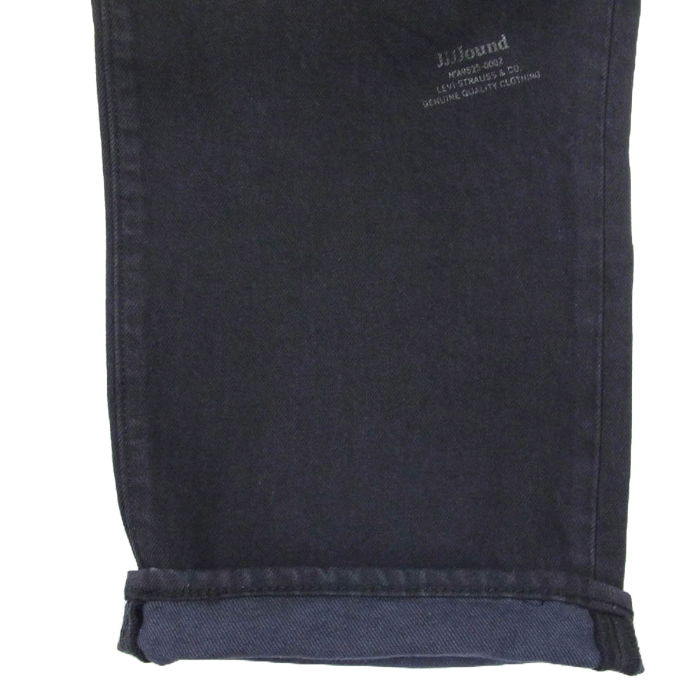 Levi's リーバイス 24AW × JJJound  501 Black denim pants ブラック デニム パンツ ボタンフライ 刻印5286 ブラック系 36【中古】