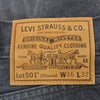 Levi's リーバイス 24AW × JJJound 501 Grey Stonewash denim pants ストーン ウォッシュ デニム パンツ ボタンフライ 刻印5286 ブラック系 36【極上美品】【中古】