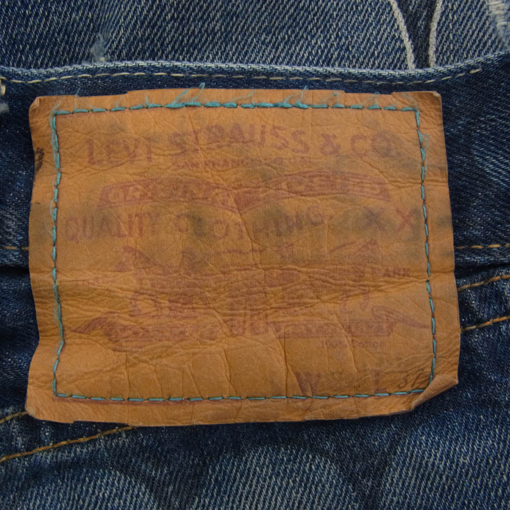 Levi's リーバイス 66501 J22 j31774 0206 Wネーム エクストリームカスタマイズド FULL RIDE リペア加工 デニムパンツ ジーンズ インディゴブルー系【中古】