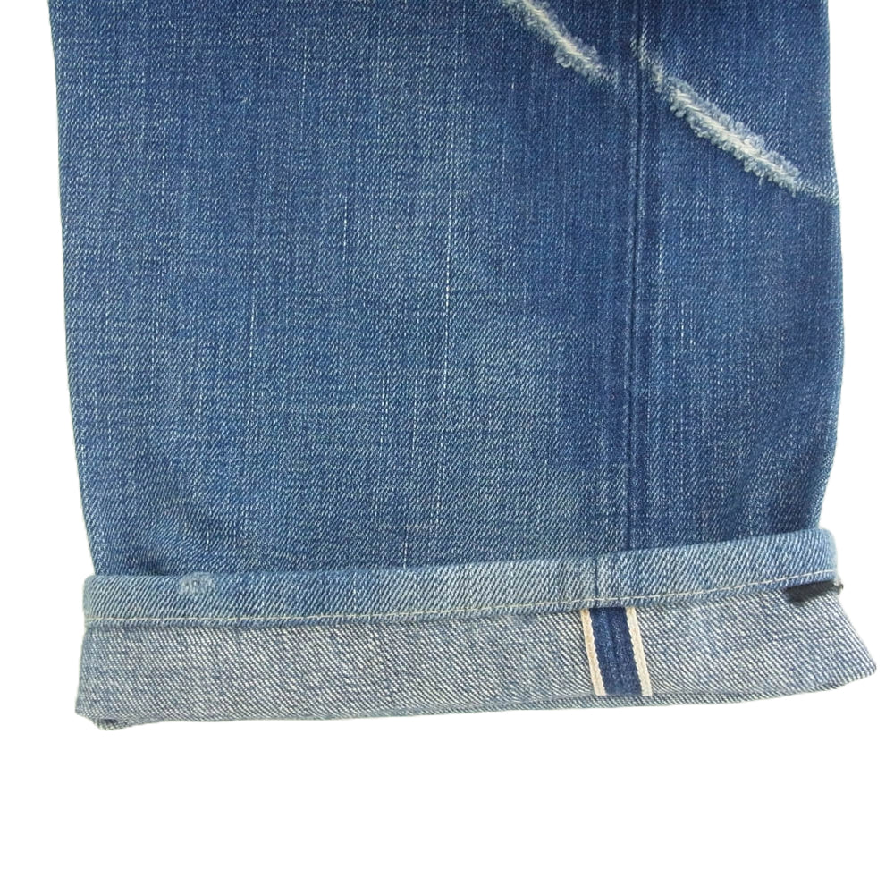 Levi's リーバイス 66501 J22 j31774 0206 Wネーム エクストリームカスタマイズド FULL RIDE リペア加工 デニムパンツ ジーンズ インディゴブルー系【中古】