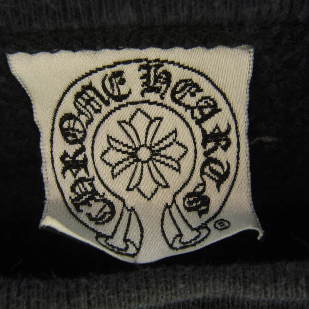 CHROME HEARTS クロムハーツ（原本無） OLD LOGO SWTSHR オールド ホースシューロゴ スウェットトレーナー ブラック系 M【中古】