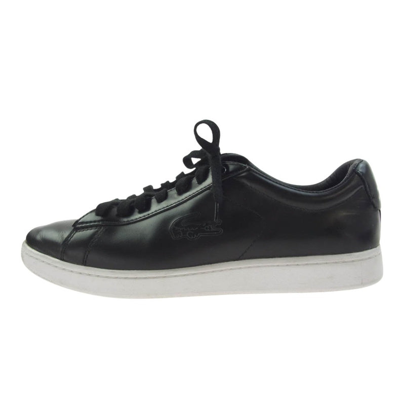 mastermind JAPAN マスターマインドジャパン SM01120 ×LACOSTE ラコステ CARNABY ローカット スニーカー ブラック系 26cm【中古】