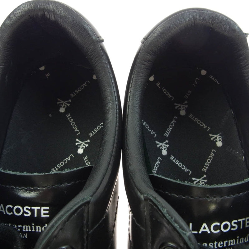 mastermind JAPAN マスターマインドジャパン SM01120 ×LACOSTE ラコステ CARNABY ローカット スニーカー ブラック系 26cm【中古】