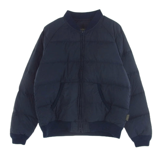 Rocky Mountain FeatherBed ロッキーマウンテンフェザーベッド 450-512-40 ジップアップ ダウン ブルゾン ダブルジップ ネイビー系 40【中古】