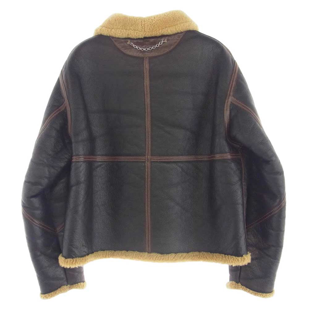 THE FEW ザフュー D-1 S.A.A.D. レザー ムートン ジャケット ブラウン系【中古】