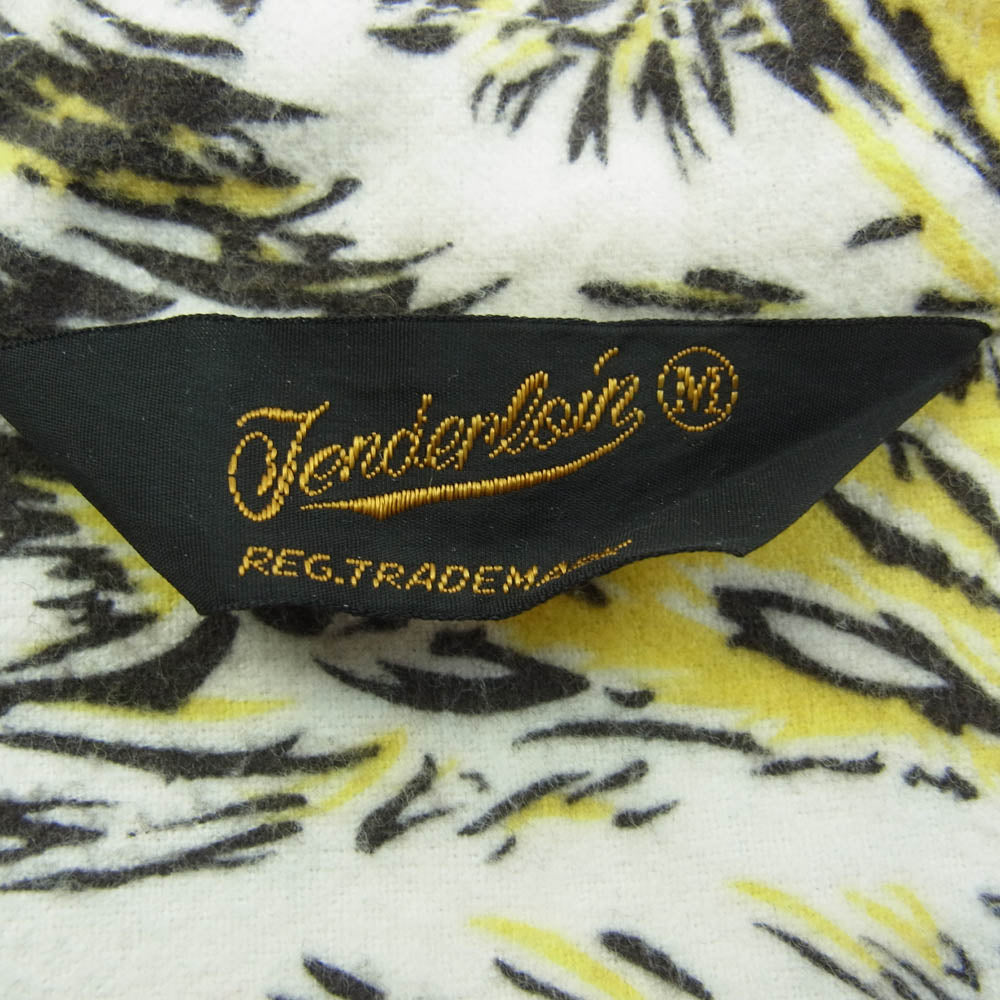 TENDERLOIN テンダーロイン 15SS T-PRINT FLANNEL SHT WOLF ウルフ 総柄 フランネルシャツ M【中古】