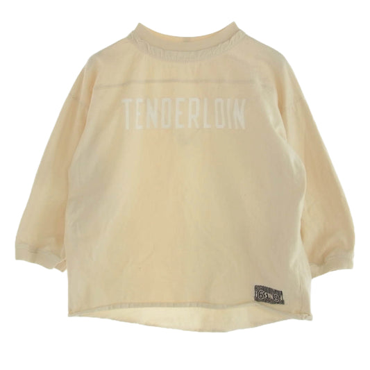 TENDERLOIN テンダーロイン 20AW NFL 七分丈 フットボール シャツ カットソー オフホワイト系 M【中古】