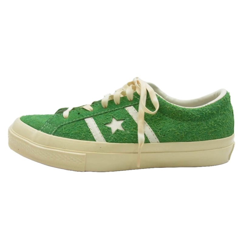 CONVERSE コンバース 1SD590　 STAR&BARS US SUEDE BRIGHT GREEN スター バーズ スエード スニーカー グリーン系 26.5cm【美品】【中古】