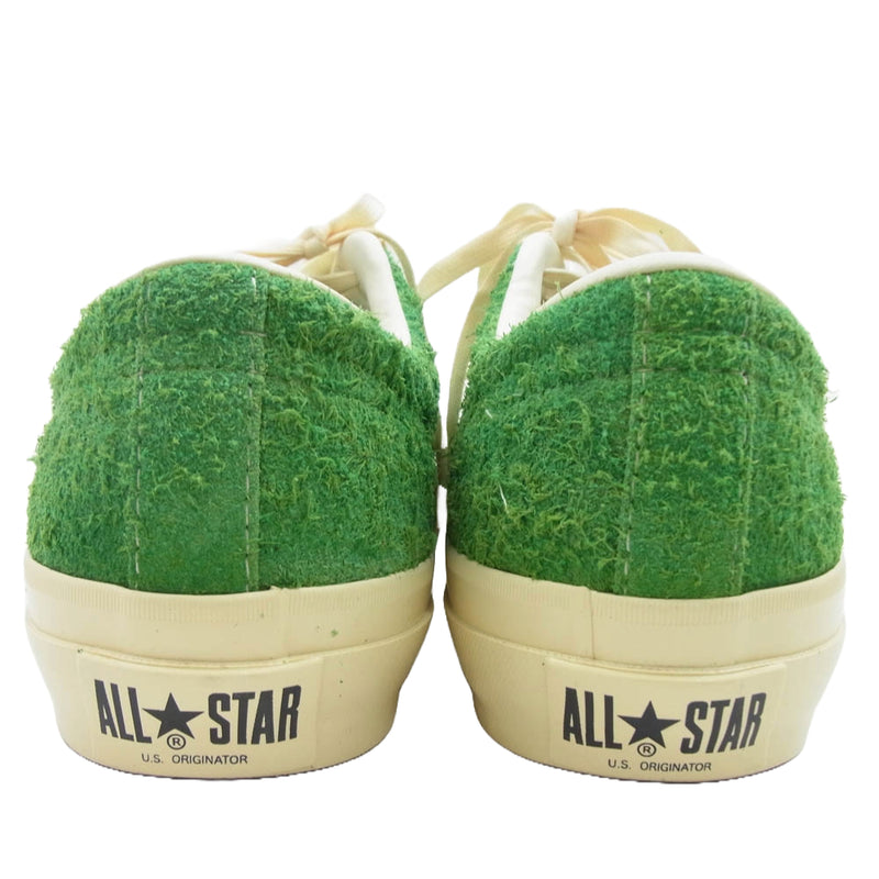 CONVERSE コンバース 1SD590　 STAR&BARS US SUEDE BRIGHT GREEN スター バーズ スエード スニーカー グリーン系 26.5cm【美品】【中古】