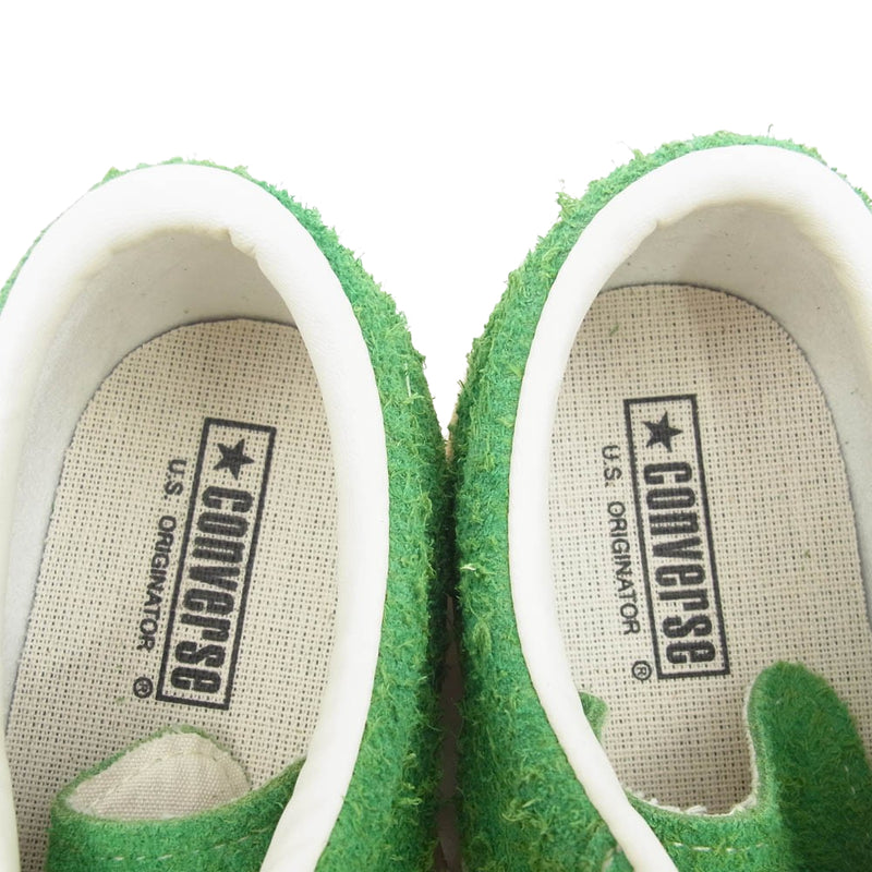 CONVERSE コンバース 1SD590　 STAR&BARS US SUEDE BRIGHT GREEN スター バーズ スエード スニーカー グリーン系 26.5cm【美品】【中古】