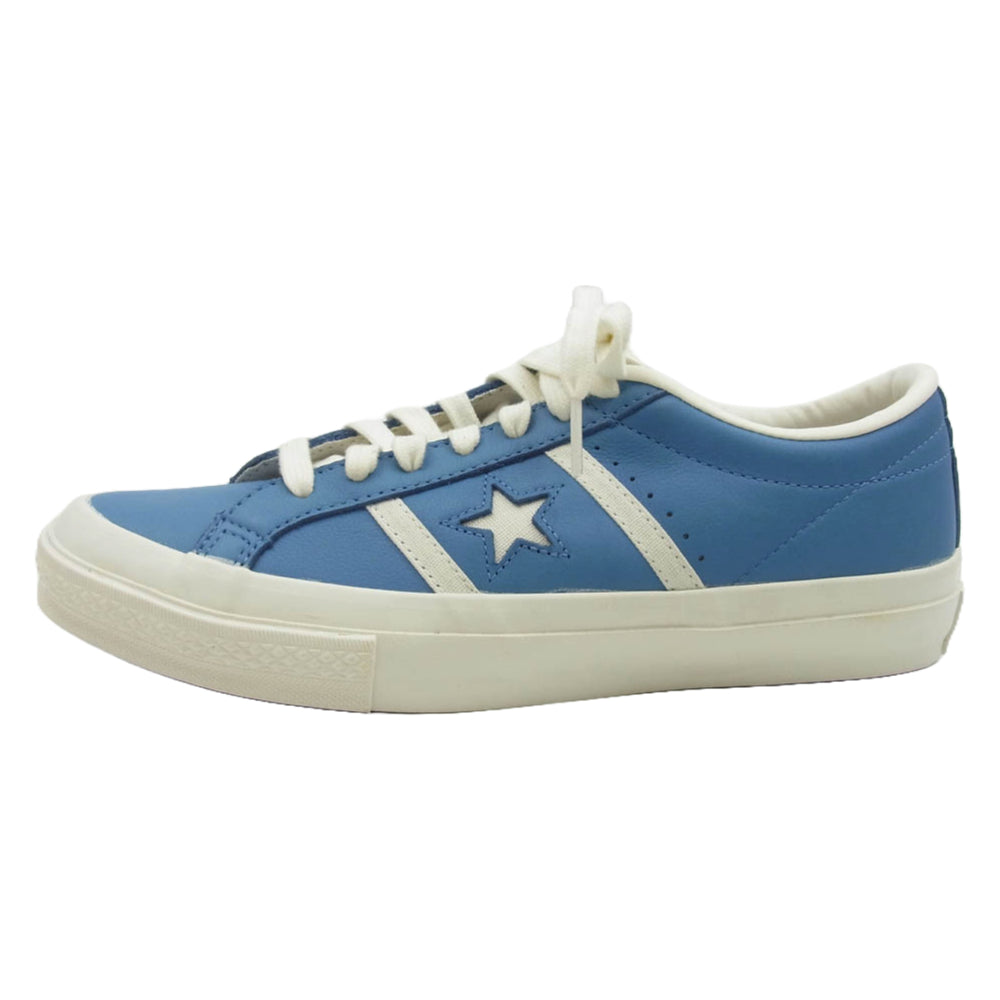 CONVERSE コンバース 1SC849 STAR&BARS LEATHER スター バーズ レザー スニーカー ブルー系 26.5cm【美品】【中古】