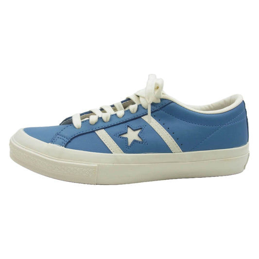CONVERSE コンバース 1SC849 STAR&BARS LEATHER スター バーズ レザー スニーカー ブルー系 26.5cm【美品】【中古】