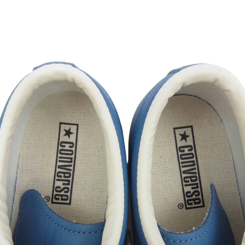 CONVERSE コンバース 1SC849 STAR&BARS LEATHER スター バーズ レザー スニーカー ブルー系 26.5cm【美品】【中古】