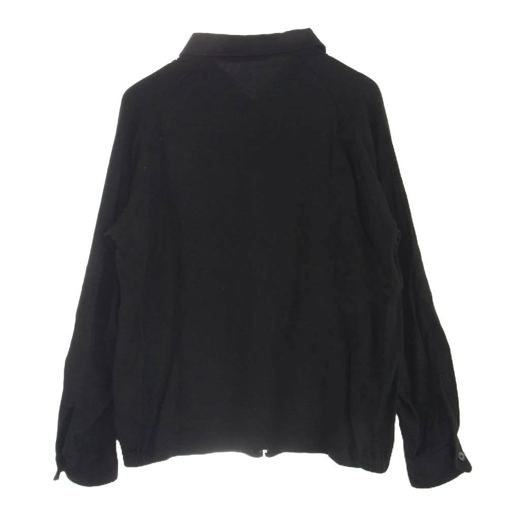 GAVIAL ガヴィル 22SS GVL-22SST-0517 rayon blouson 刺繍 レーヨン ジップアップ ブルゾン ブラック系 M【中古】