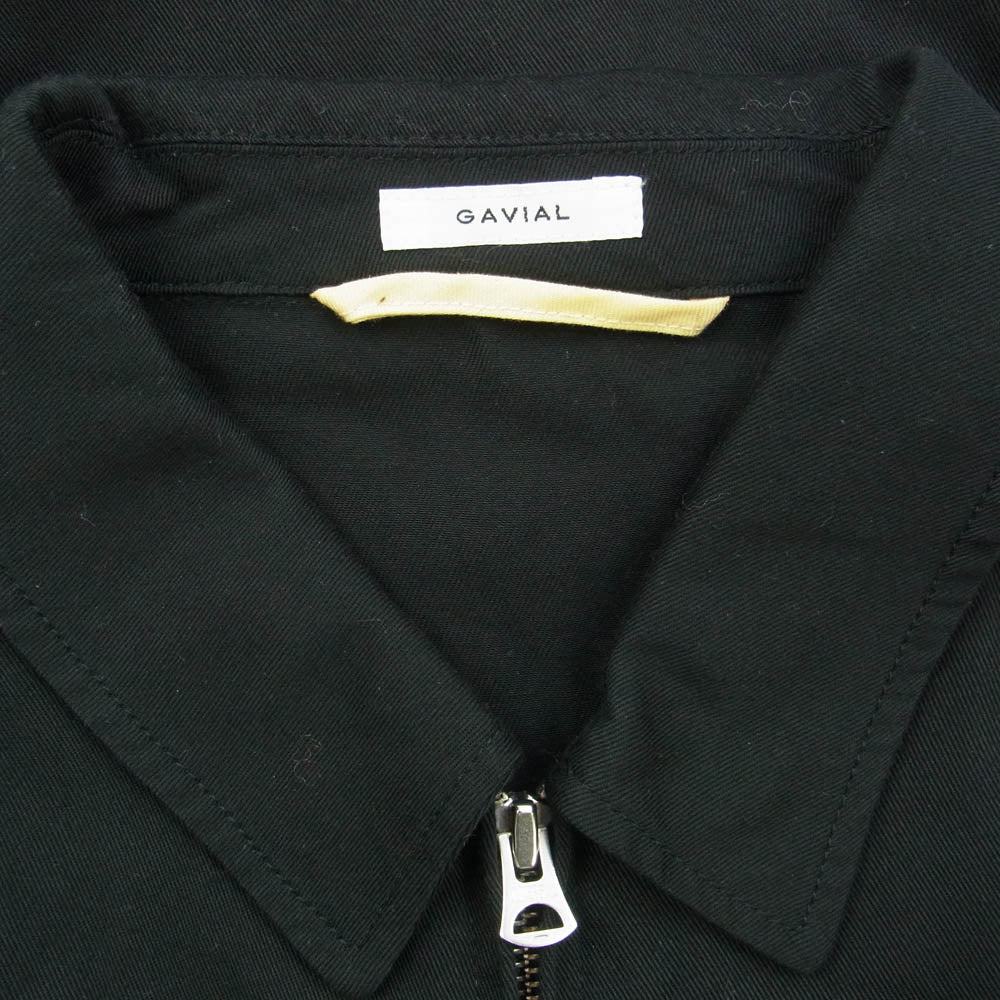 GAVIAL ガヴィル 22SS GVL-22SST-0517 rayon blouson 刺繍 レーヨン ジップアップ ブルゾン ブラック系 M【中古】