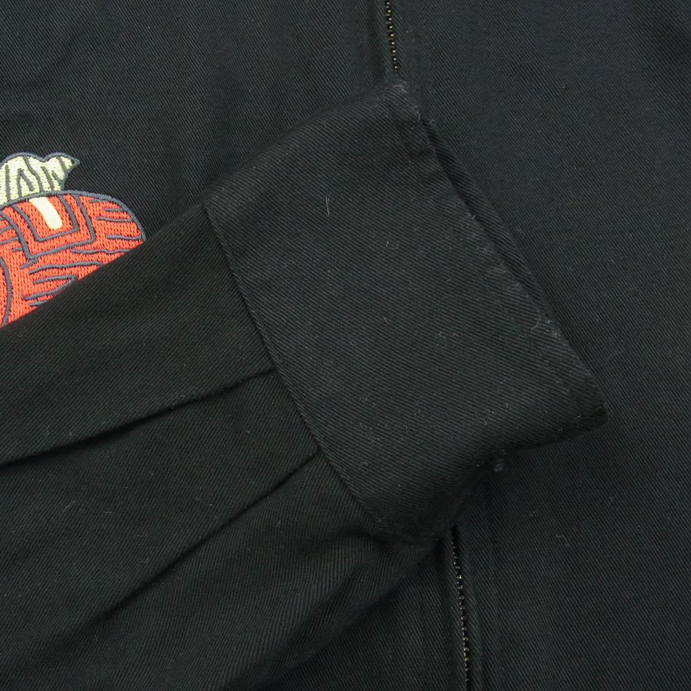GAVIAL ガヴィル 22SS GVL-22SST-0517 rayon blouson 刺繍 レーヨン ジップアップ ブルゾン ブラック系 M【中古】