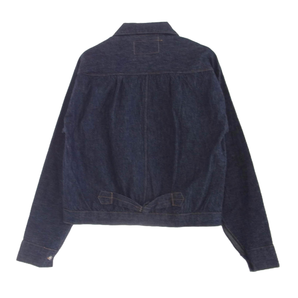TCB jeans ティージービージーンズ Good Luck Jacket デニム ジャケット 丸襟 インディゴブルー系 38【中古】