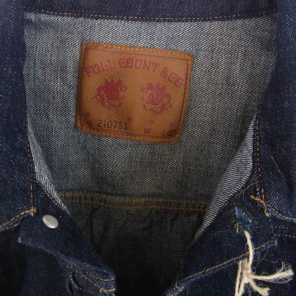 FULLCOUNT フルカウント 2107SSW　 Type 1 Denim Jacket デニム ジャケット インディゴブルー系 40【美品】【中古】