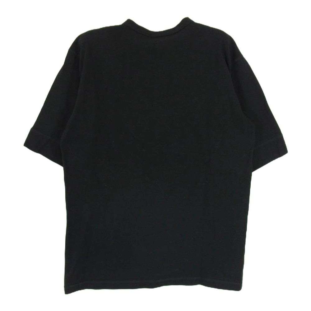 R.J.B アールジェイビー ヘンリーネック ショートスリーブ Tシャツ 半袖 カットソー ブラック系 38【中古】