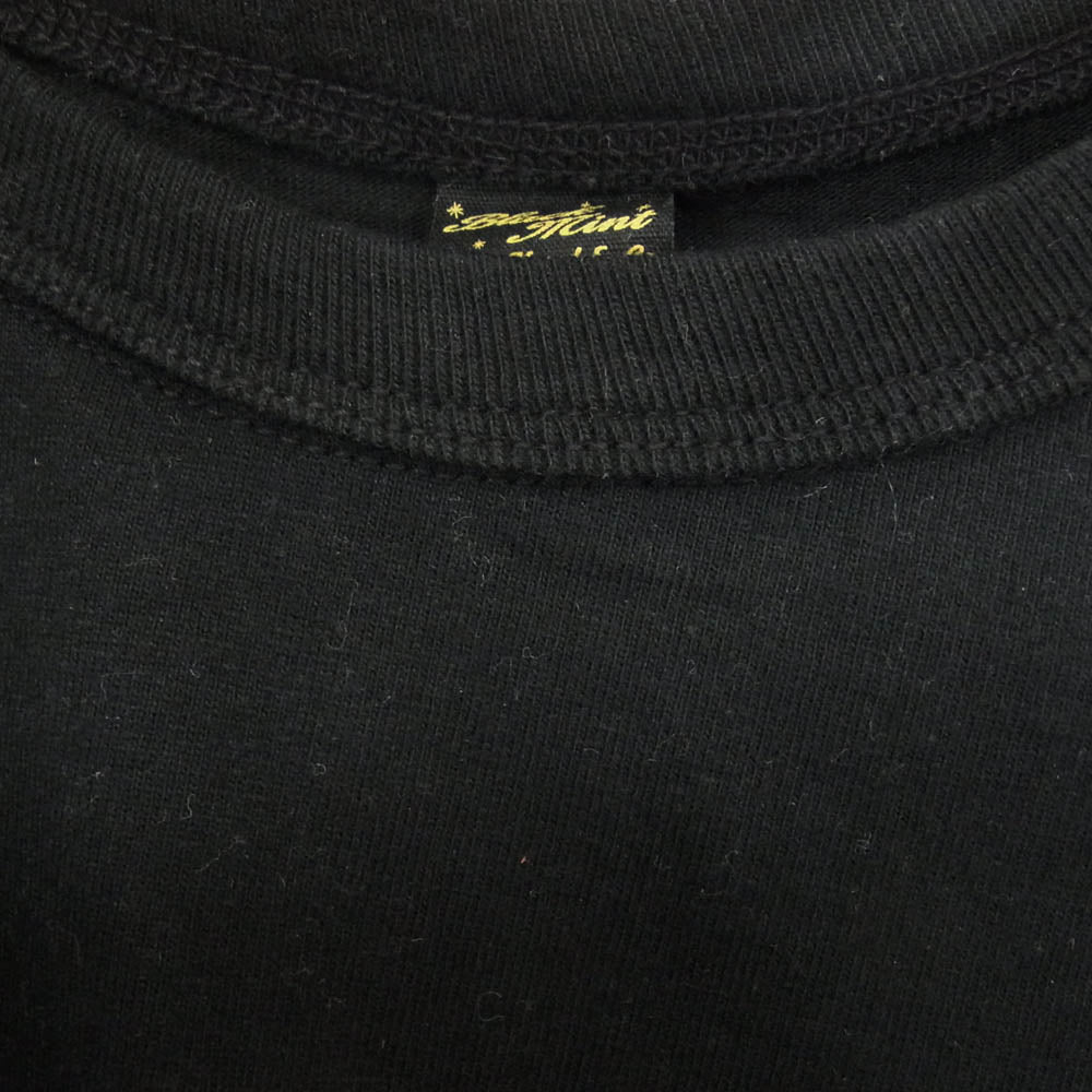 THE FLAT HEAD ザフラットヘッド 刺繍 ポケット 半袖 Tシャツ ブラック系 40【中古】
