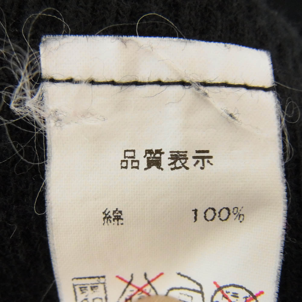 THE FLAT HEAD ザフラットヘッド クルーネック サーマル 長袖 ロングスリーブ Tシャツ ブラック系 42【中古】