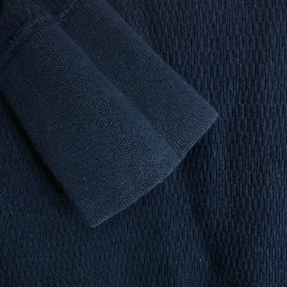 THE FLAT HEAD ザフラットヘッド クルーネック サーマル カットソー 長袖 Tシャツ ネイビー系 42【中古】