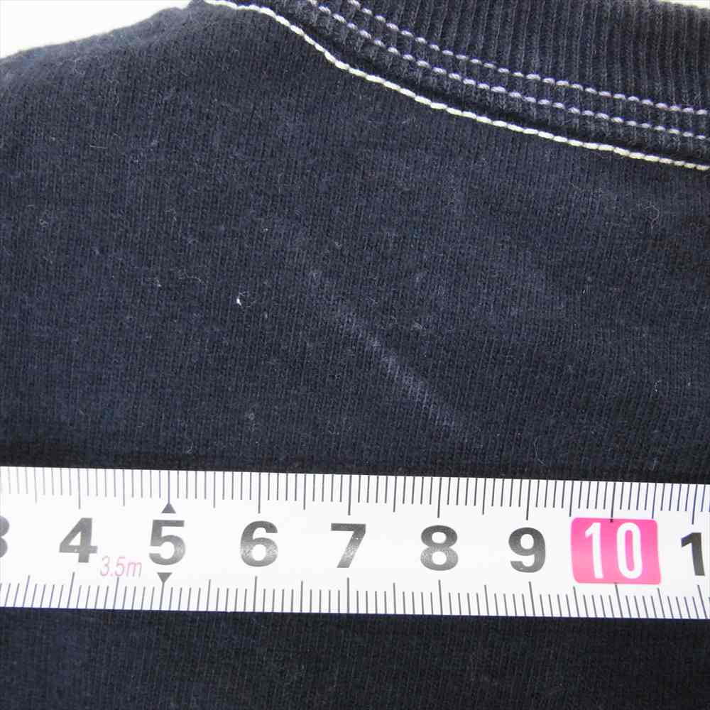 THE FLAT HEAD ザフラットヘッド Remember When ロゴ 半袖 Tシャツ ネイビー系 40【中古】