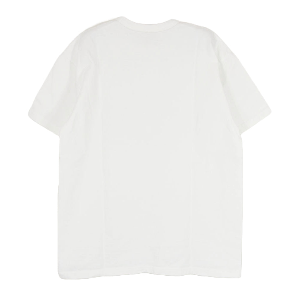 THE FLAT HEAD ザフラットヘッド Sherwood ロゴ 半袖 Tシャツ ホワイト系 40【中古】