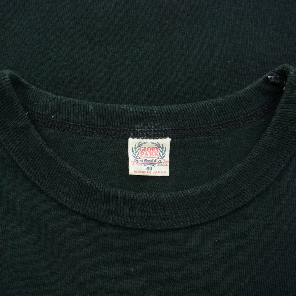 THE FLAT HEAD ザフラットヘッド NEW MEXICO ロゴ プリント Tシャツ ブラック系 40【中古】