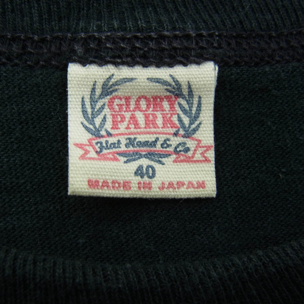 THE FLAT HEAD ザフラットヘッド NEW MEXICO ロゴ プリント Tシャツ ブラック系 40【中古】