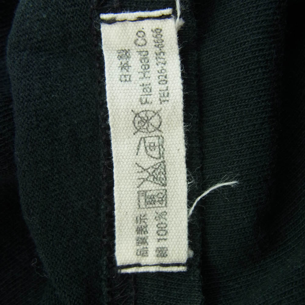 THE FLAT HEAD ザフラットヘッド NEW MEXICO ロゴ プリント Tシャツ ブラック系 40【中古】