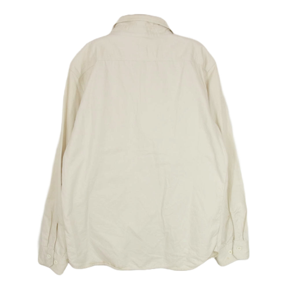THE FLAT HEAD ザフラットヘッド UNION MADE ワッペン 長袖 シャツ オフホワイト系 40【中古】