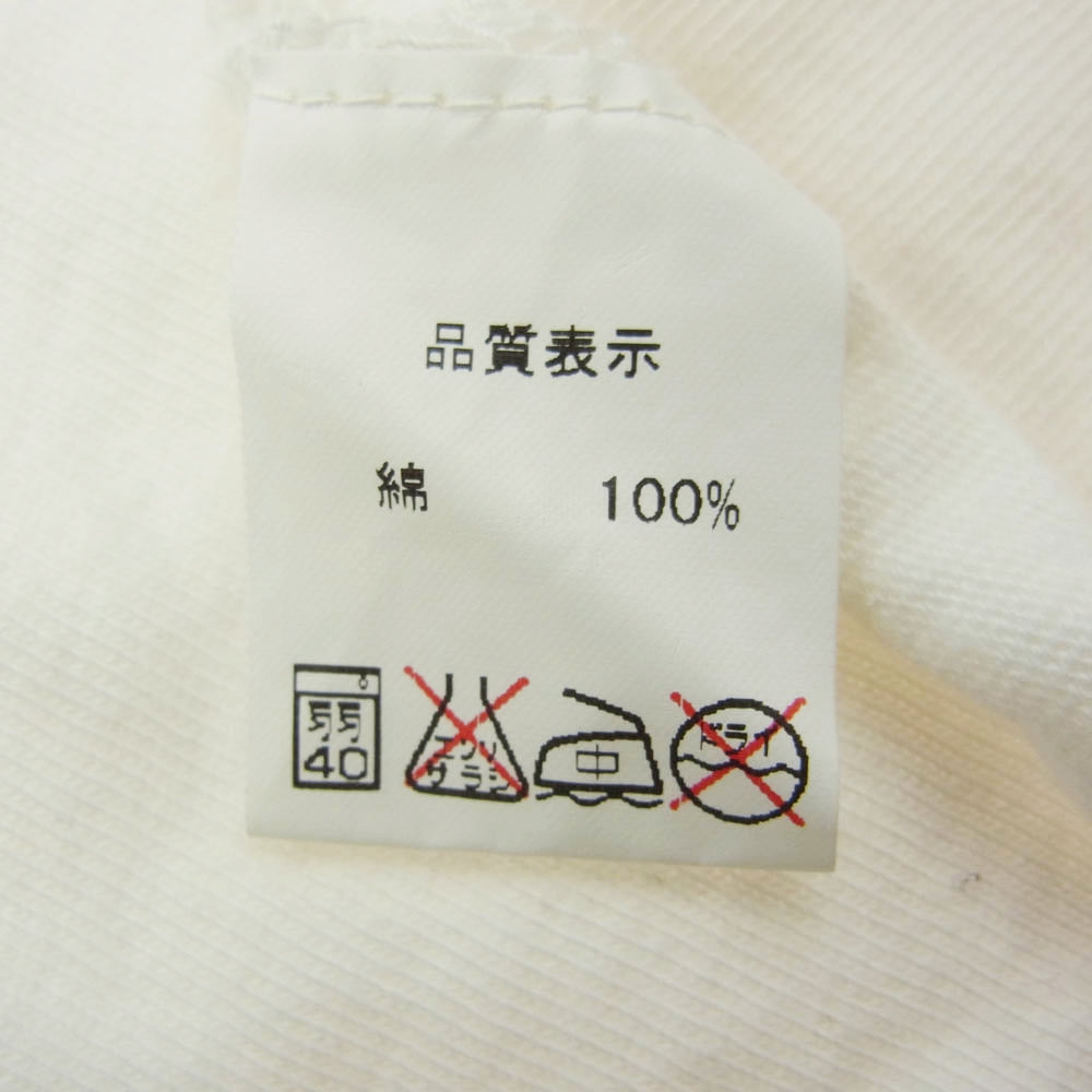 THE FLAT HEAD ザフラットヘッド Googie's ロゴ ラグラン Tシャツ ホワイト系 40【中古】