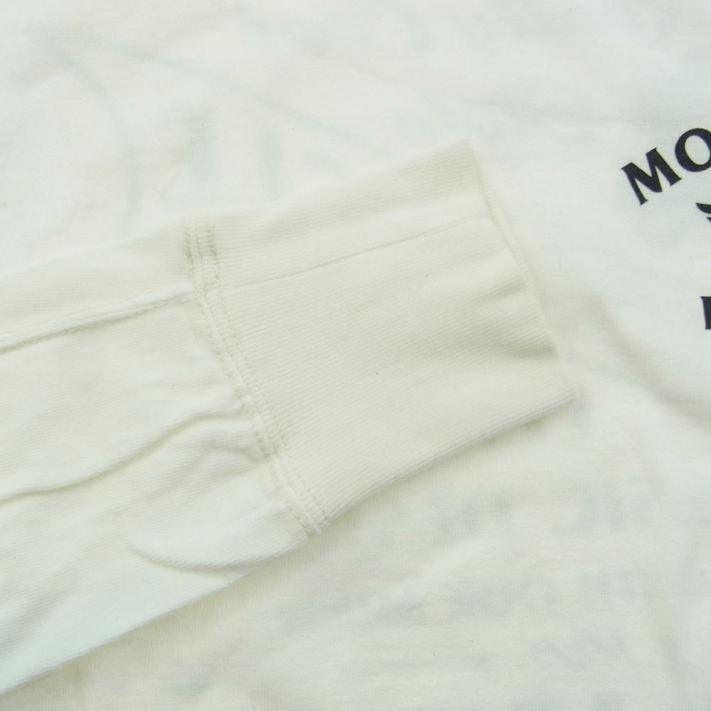 THE FLAT HEAD ザフラットヘッド モーターサイクル ロゴ プリント Tシャツ ホワイト系 40【中古】