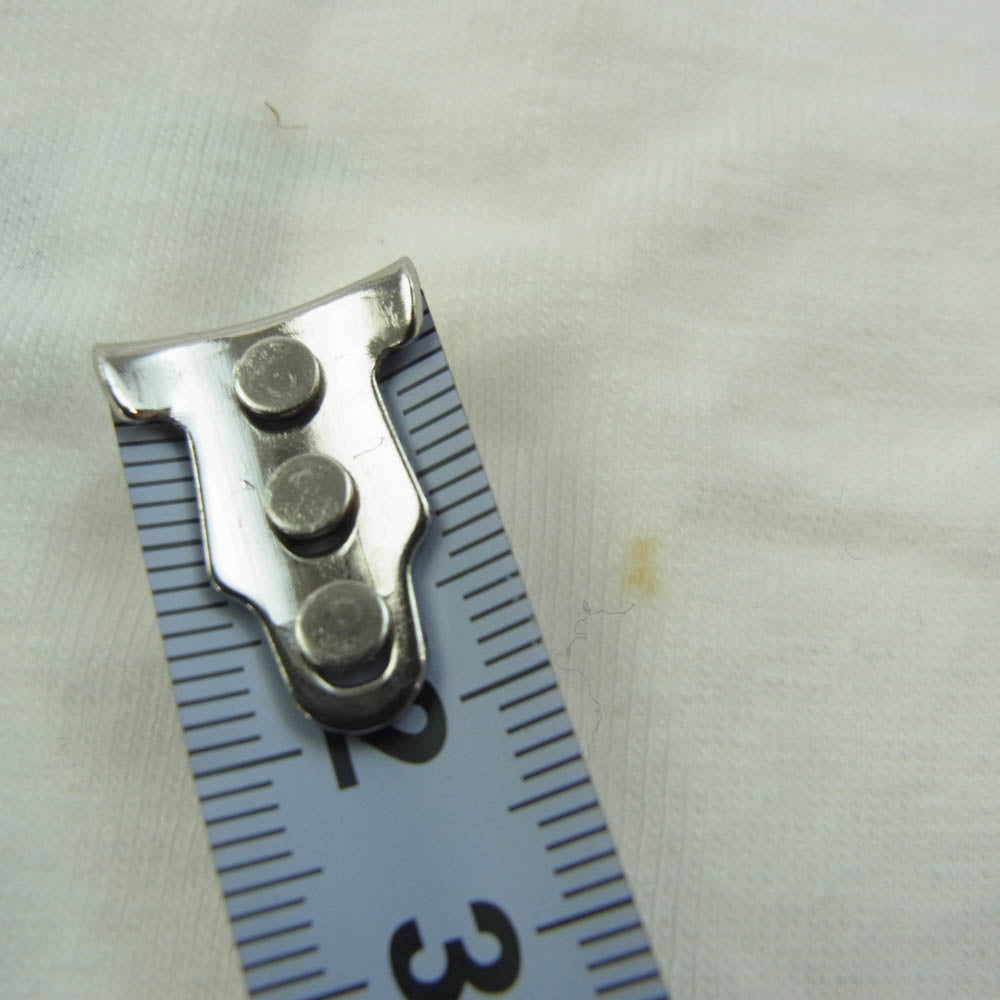 THE FLAT HEAD ザフラットヘッド モーターサイクル ロゴ プリント Tシャツ ホワイト系 40【中古】