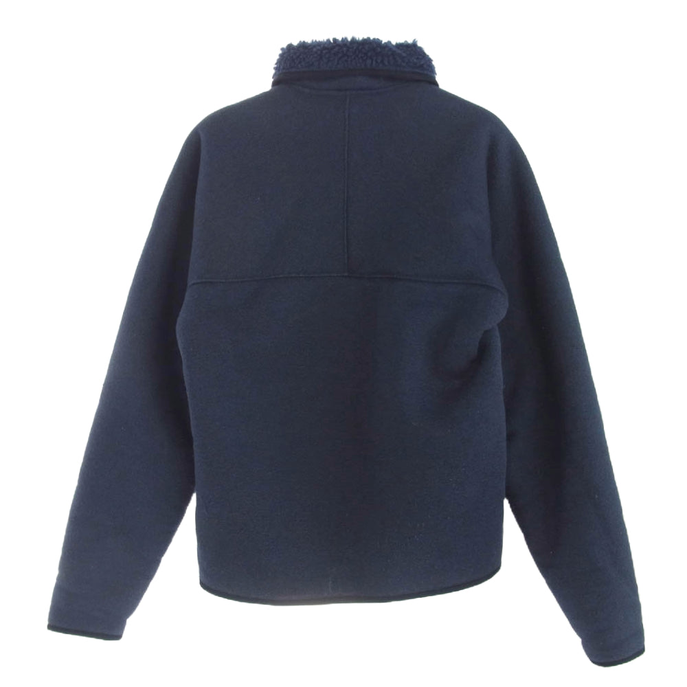 patagonia パタゴニア ヴィンテージ 80s USA製 三角タグ パイル フリース ジャケット ネイビー系 M【中古】