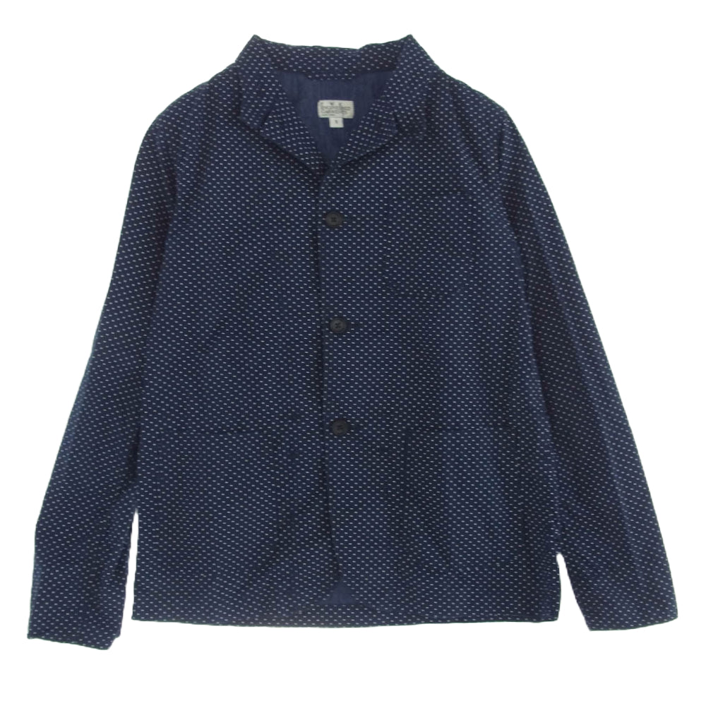 Engineered Garments エンジニアードガーメンツ ドット柄 シャツ ジャケット ネイビー系 1【中古】