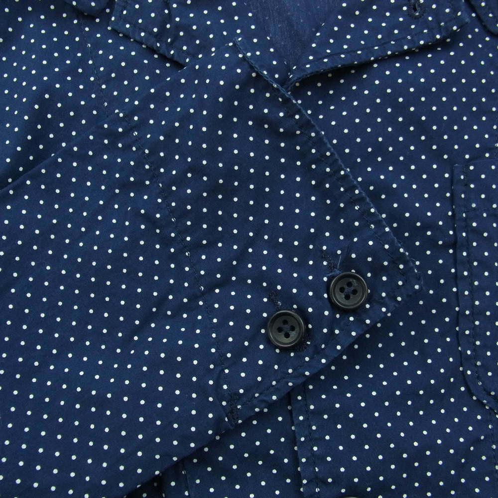 Engineered Garments エンジニアードガーメンツ ドット柄 シャツ ジャケット ネイビー系 1【中古】