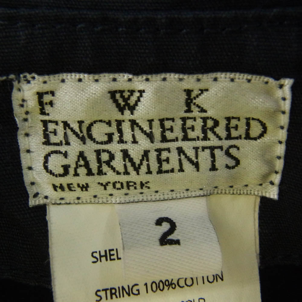 Engineered Garments エンジニアードガーメンツ ウール ショート フード コート フード着脱 ネイビー系 2【中古】