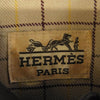 HERMES エルメス 裏地チェック ステンカラーコート M【中古】