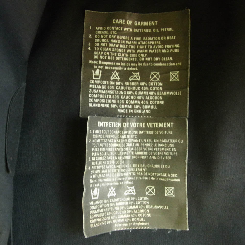 HERMES エルメス 裏地チェック ステンカラーコート M【中古】