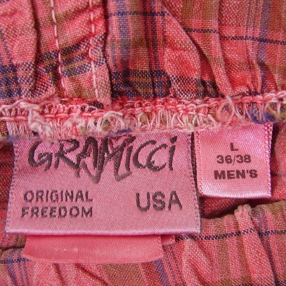 Gramicci グラミチ ヴィンテージ 90s USA製 グラミチ ショーツ レッド系 L【中古】