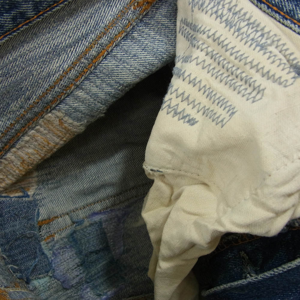 Levi's リーバイス ヴィンテージ オリジナル 70s 501 66前期 ボタン裏刻印2 スモールe デニム パンツ インディゴブルー系 サイズ表記無【中古】