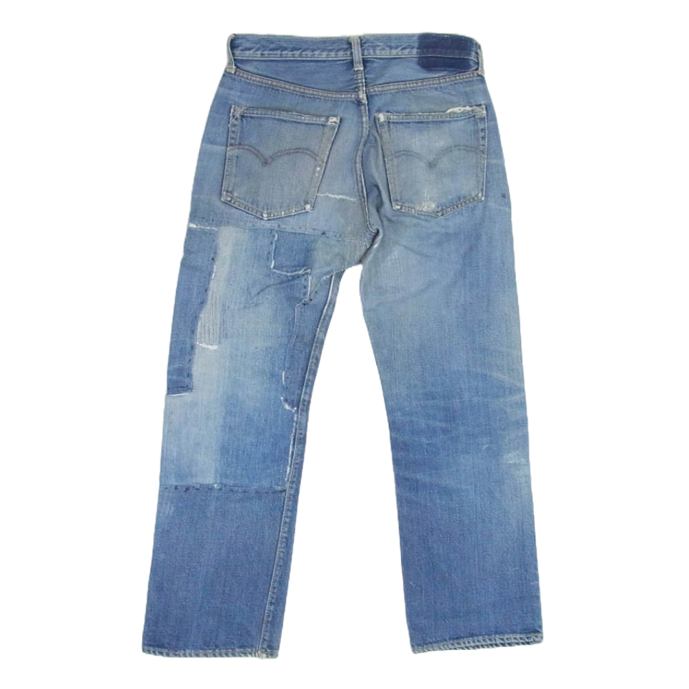 Levi's リーバイス ヴィンテージ オリジナル 501 BIGE 66前期 移行期 ボタン裏刻印無 デニム パンツ インディゴブルー系 サイズ表記無【中古】