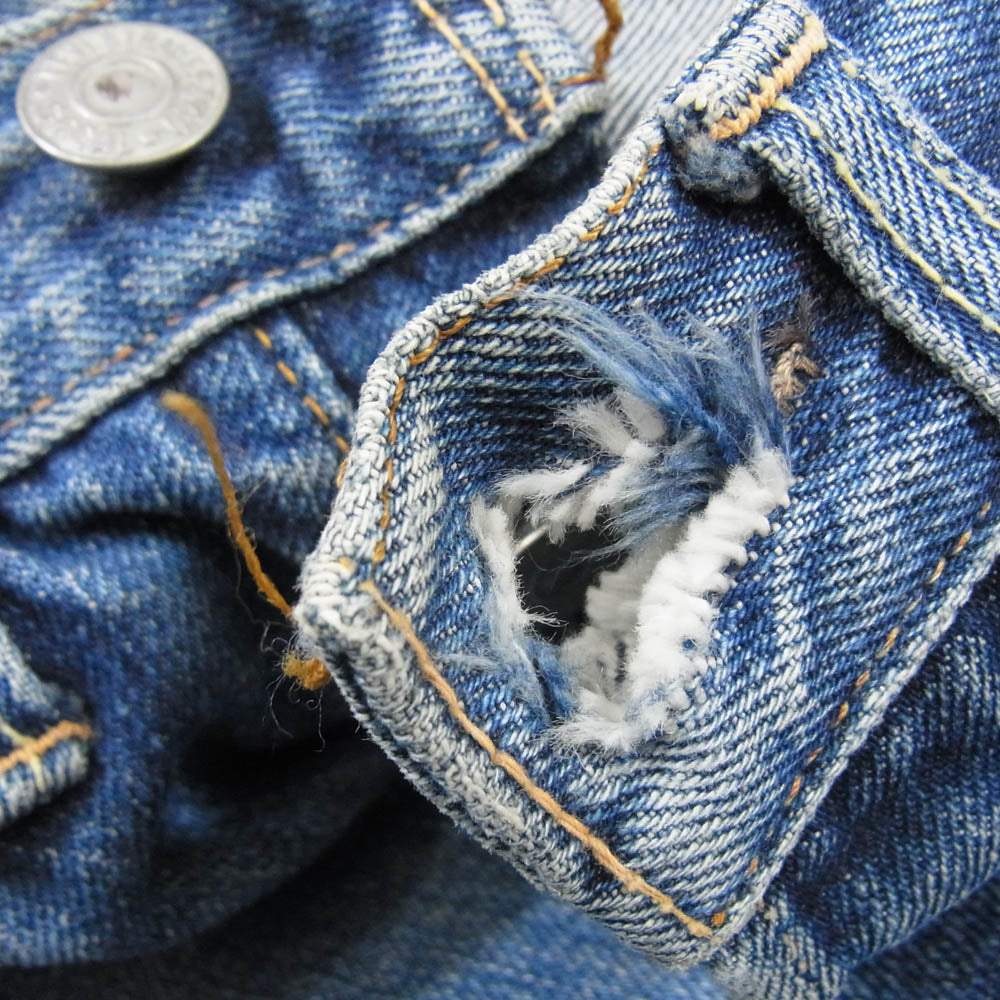 Levi's リーバイス ヴィンテージ オリジナル 501 BIGE 66前期 移行期 ボタン裏刻印無 デニム パンツ インディゴブルー系 サイズ表記無【中古】