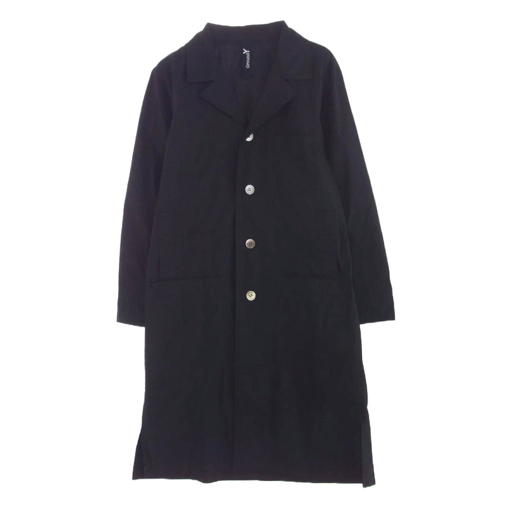 Yohji Yamamoto ヨウジヤマモト GK-B04-001 Ground Y グラウンドワイ コットン ロング シャツ ジャケット ブラック系【中古】