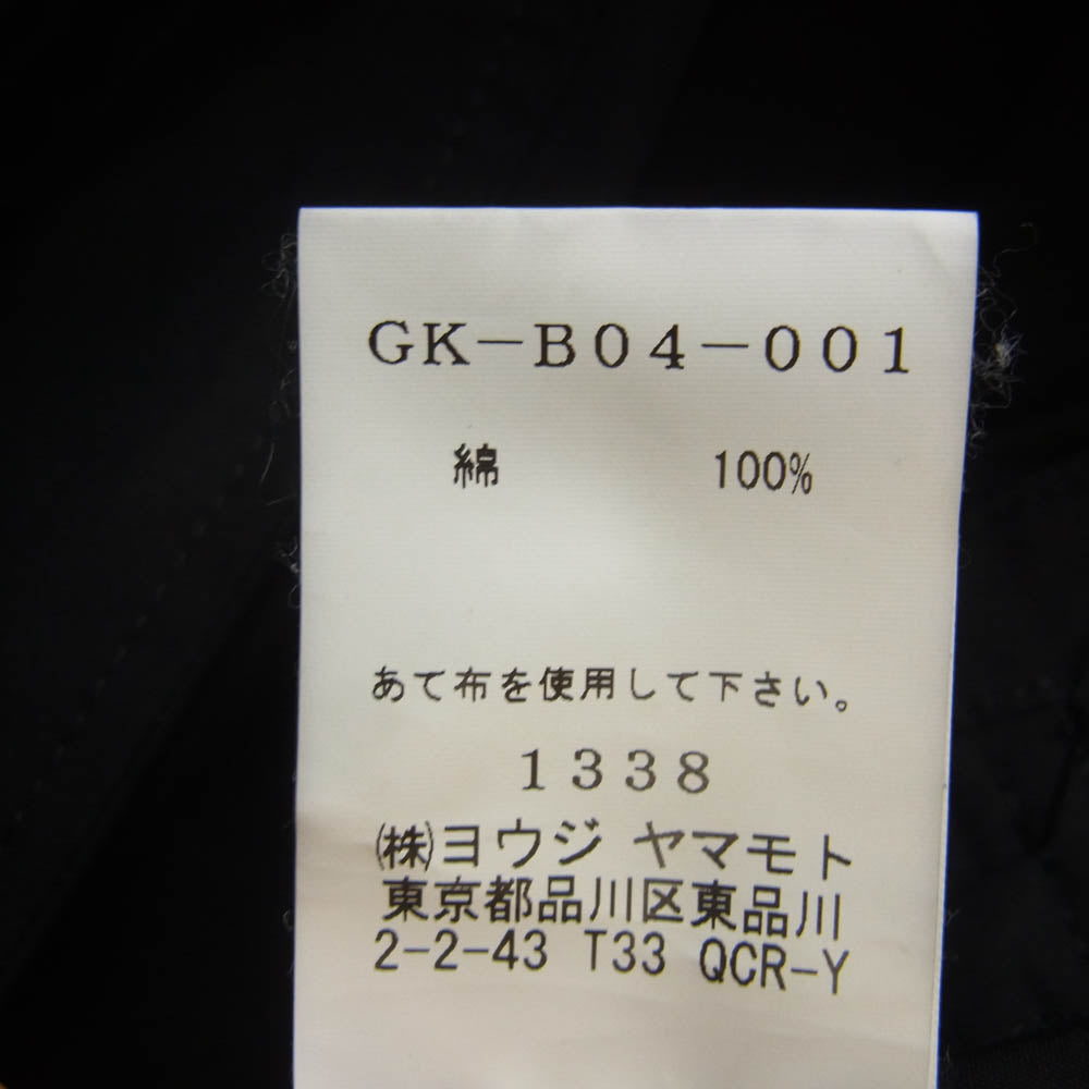 Yohji Yamamoto ヨウジヤマモト GK-B04-001 Ground Y グラウンドワイ コットン ロング シャツ ジャケット ブラック系【中古】