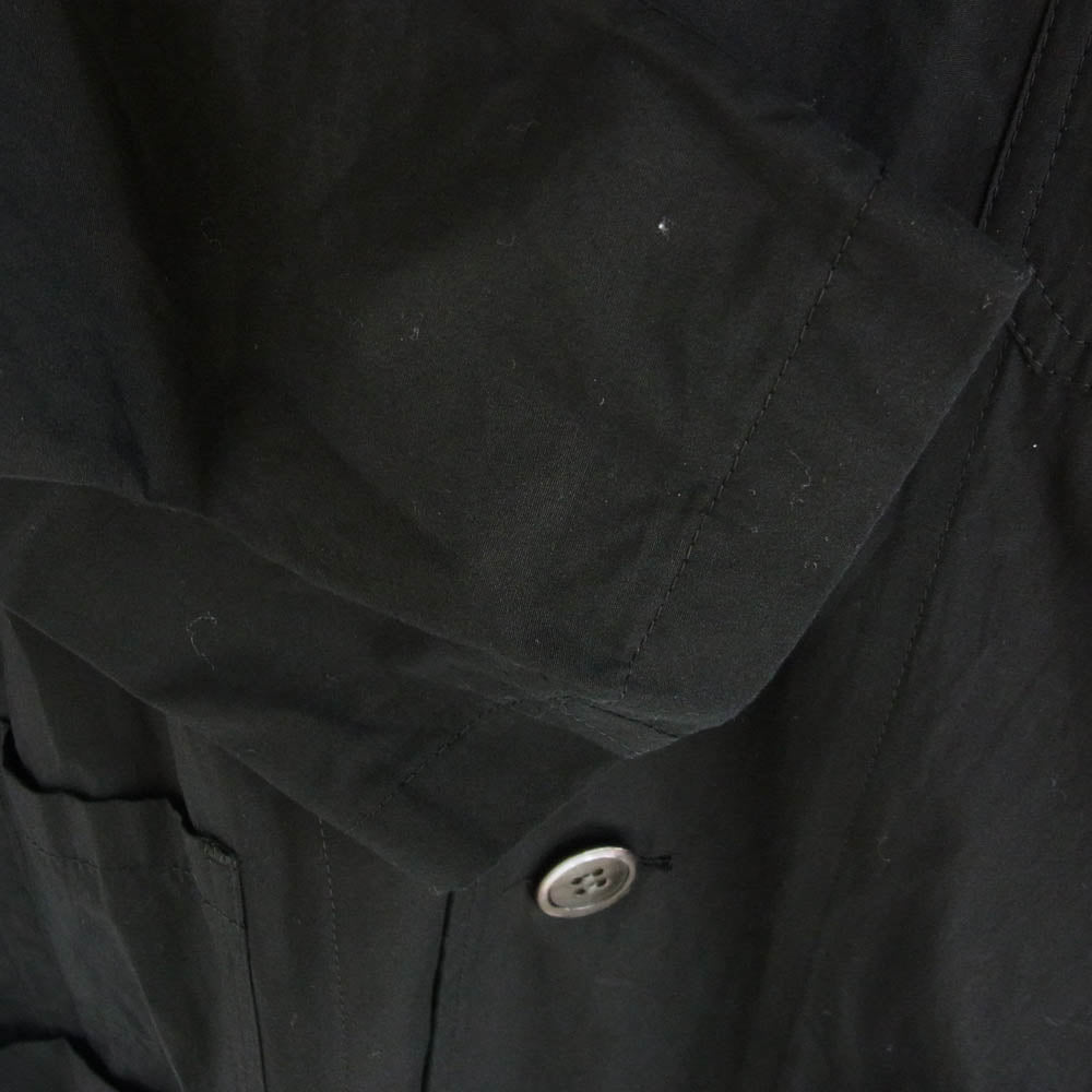 Yohji Yamamoto ヨウジヤマモト GK-B04-001 Ground Y グラウンドワイ コットン ロング シャツ ジャケット ブラック系【中古】