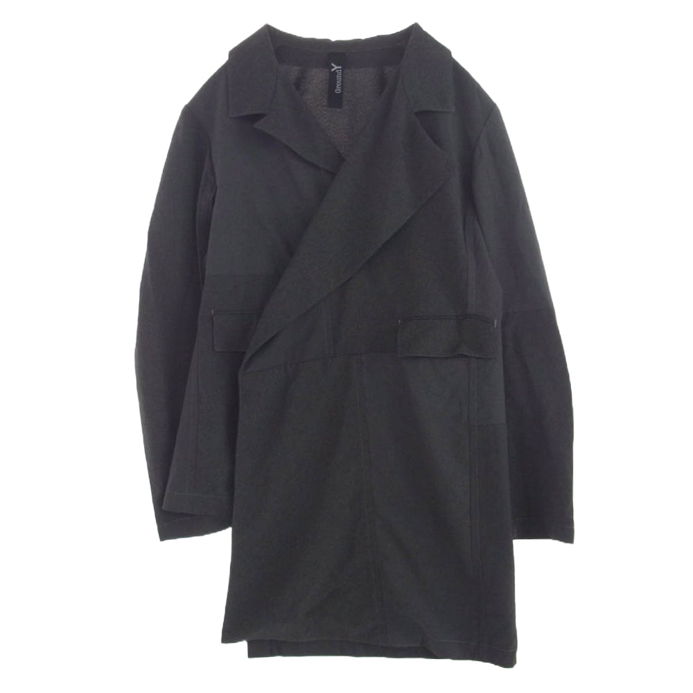 Yohji Yamamoto ヨウジヤマモト 19SS GK-J05-800 Ground Y グラウンドワイ アシンメトリー シャツ ジャケット グレー系【中古】